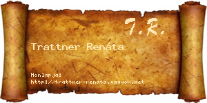 Trattner Renáta névjegykártya